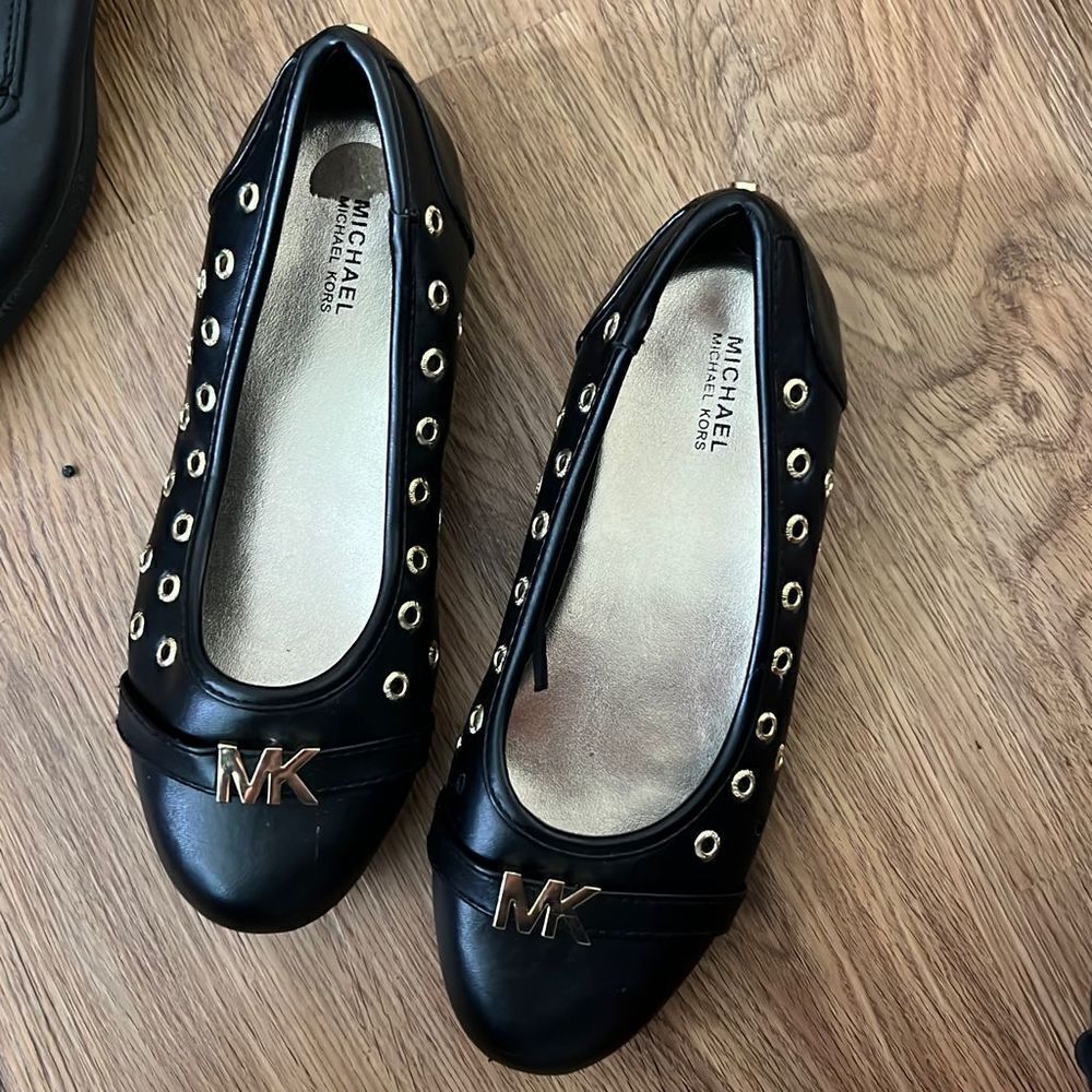 Girls Mk Michael kors ballet flats leather